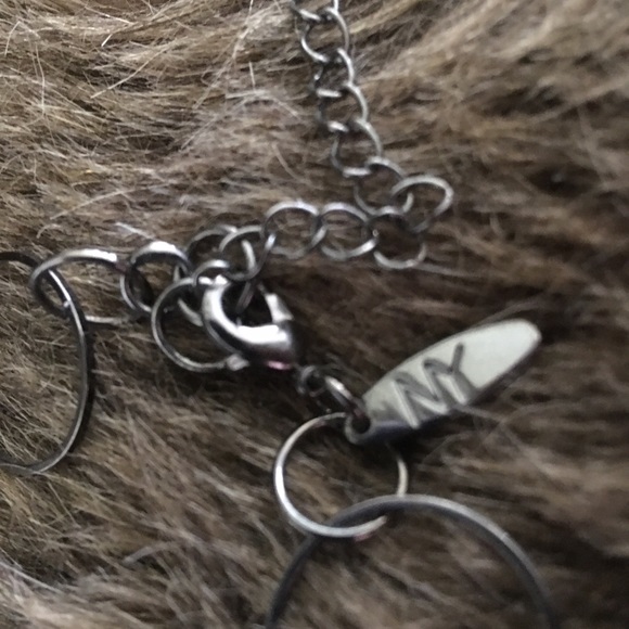 NY&Co dark chrome chain link long necklace - Picture 7 of 7